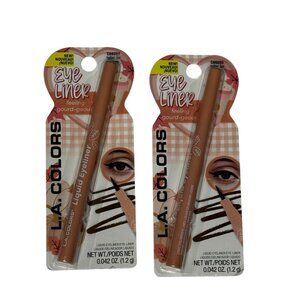 L.A. Colors Liquid Eyeliner Brown 2 Pack New Sealed